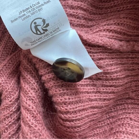 Boden Rossalyn Fluffy Jumper Back Button Sweater Size 12 - Picture 12 of 16